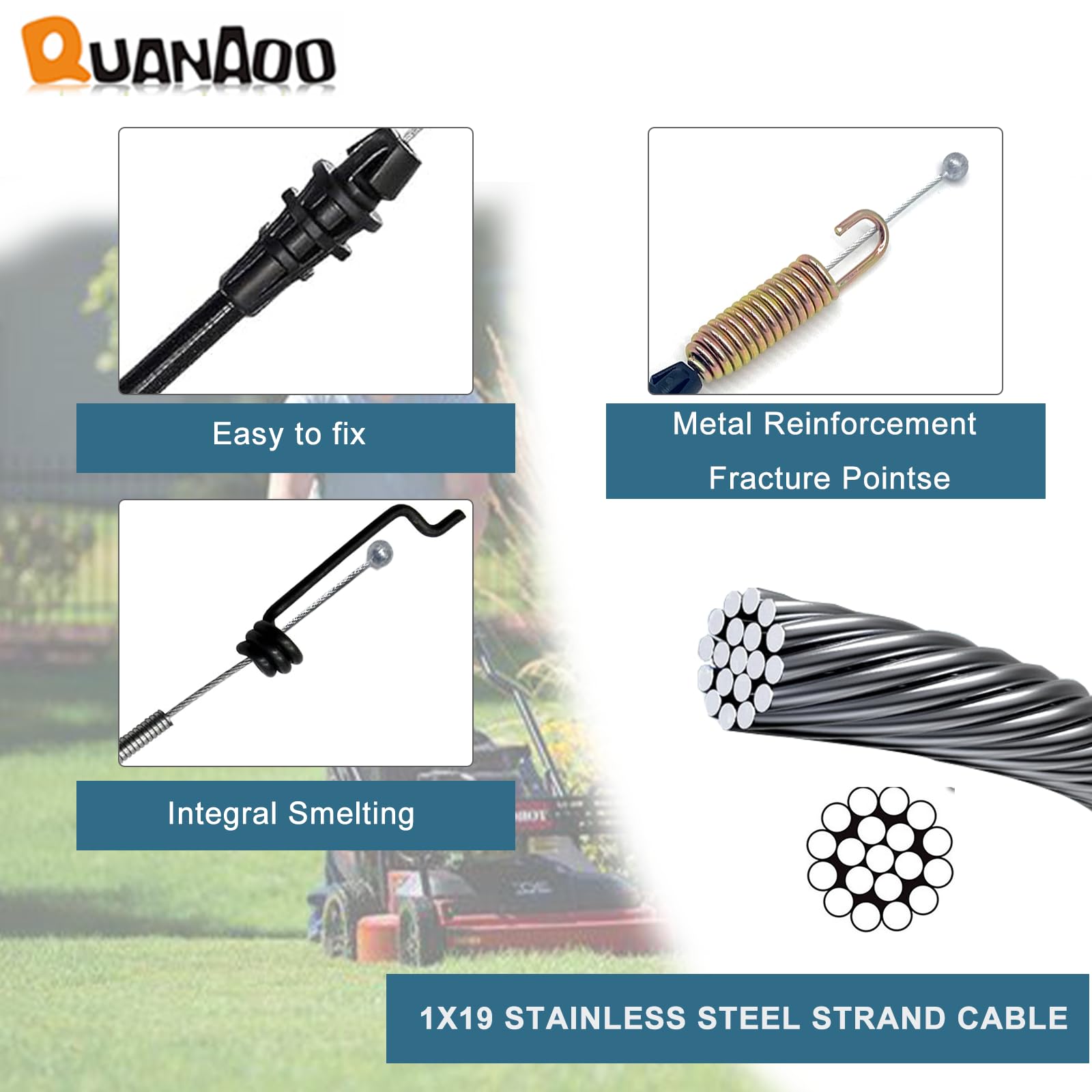 Amazon.com : Quanaoo Traction Cable 108-8158 for Toro 21 inch